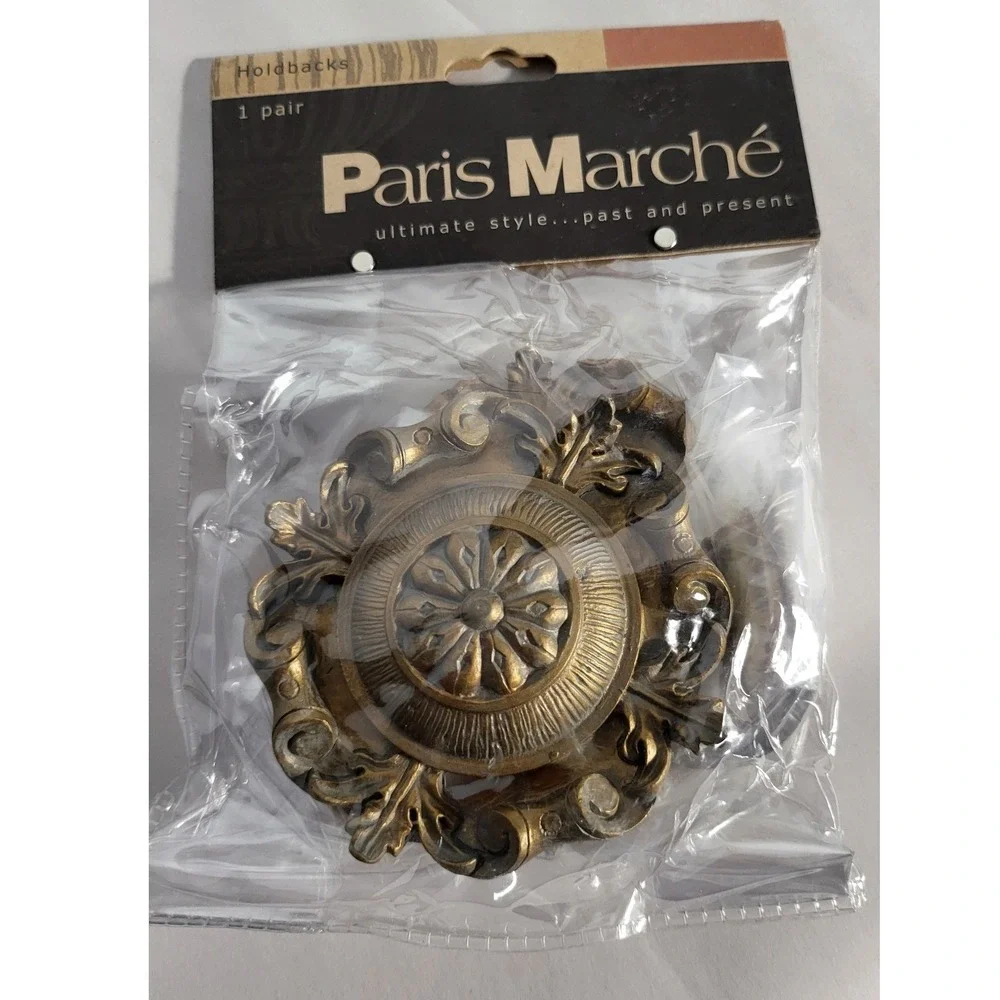 Paris Marche Curtain Tiebacks Holdbacks Drapes Bronze Home Decor, 1 Pair - Picture 4 of 5